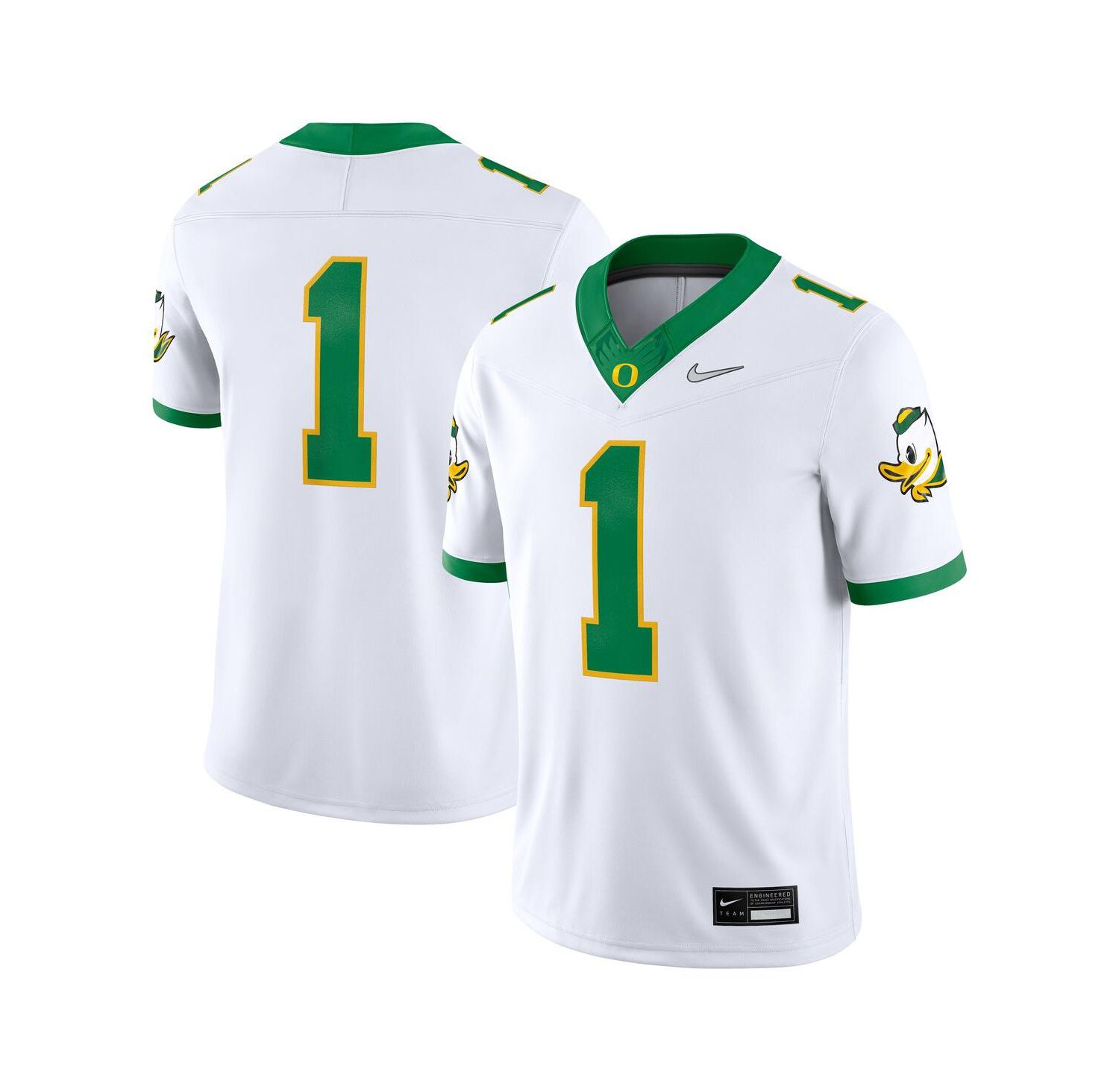 Men's White Oregon Ducks Alternate Game Jersey