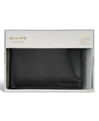 Men's Iconic Collection Leather Center Wing Wallet