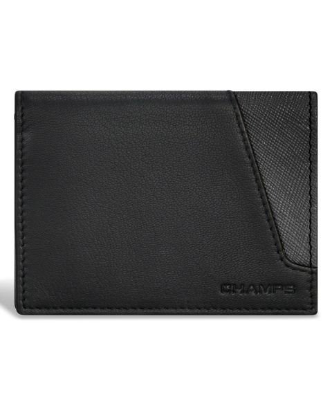 CHAMPS Men's Iconic Collection Leather Cardholder