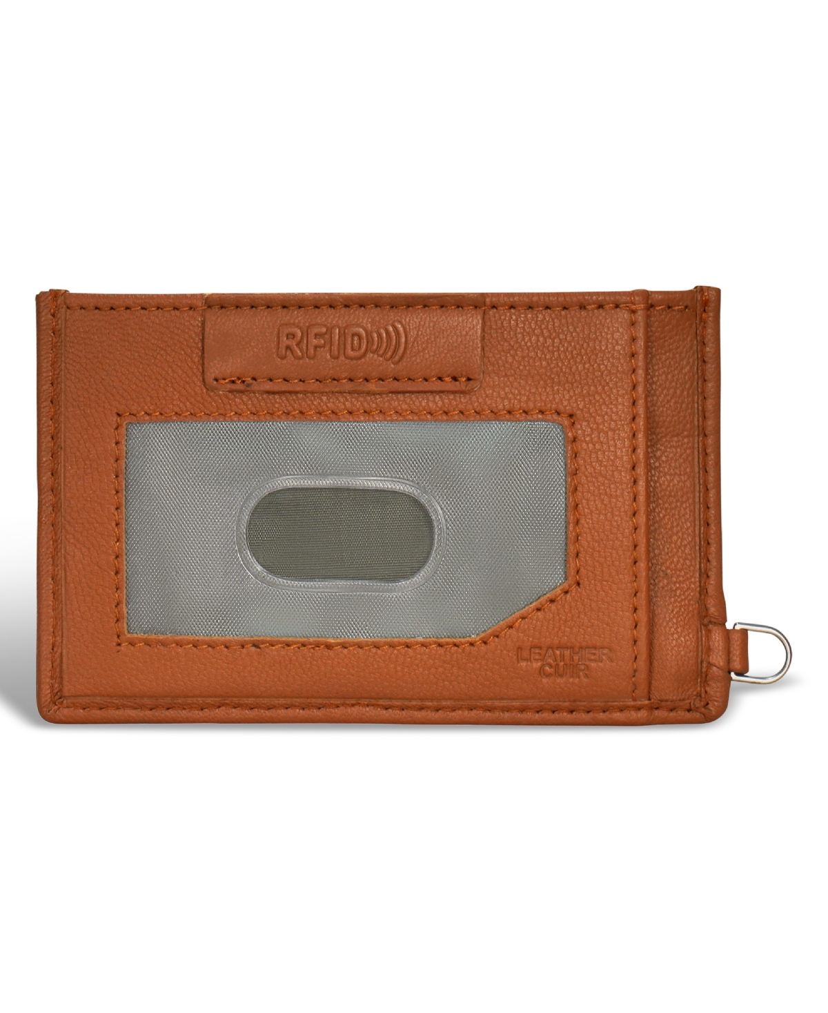 Shop Champs Men's Denim Collection Leather Slim Cardholder In Blue