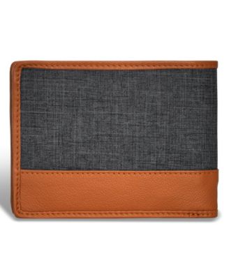 Men's Denim Collection Leather Bi-Fold Wallet