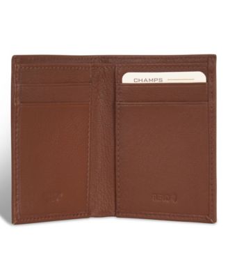 Men's Onyx Collection Leather Vertical Slim Wallet
