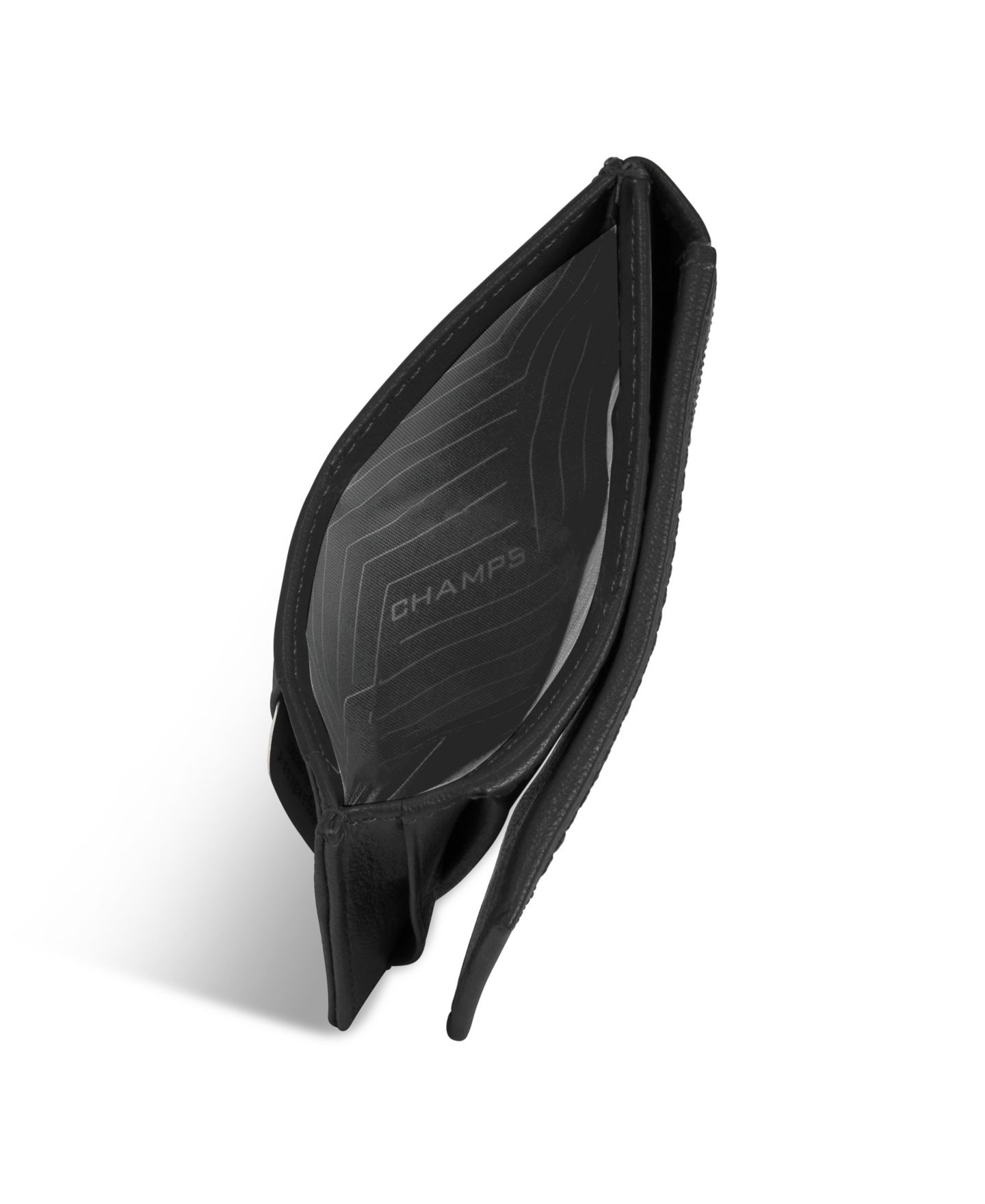 Мужской кожаный магнитный футляр для карт Champs Onyx Collection, цвет: Чёрный — фото 3