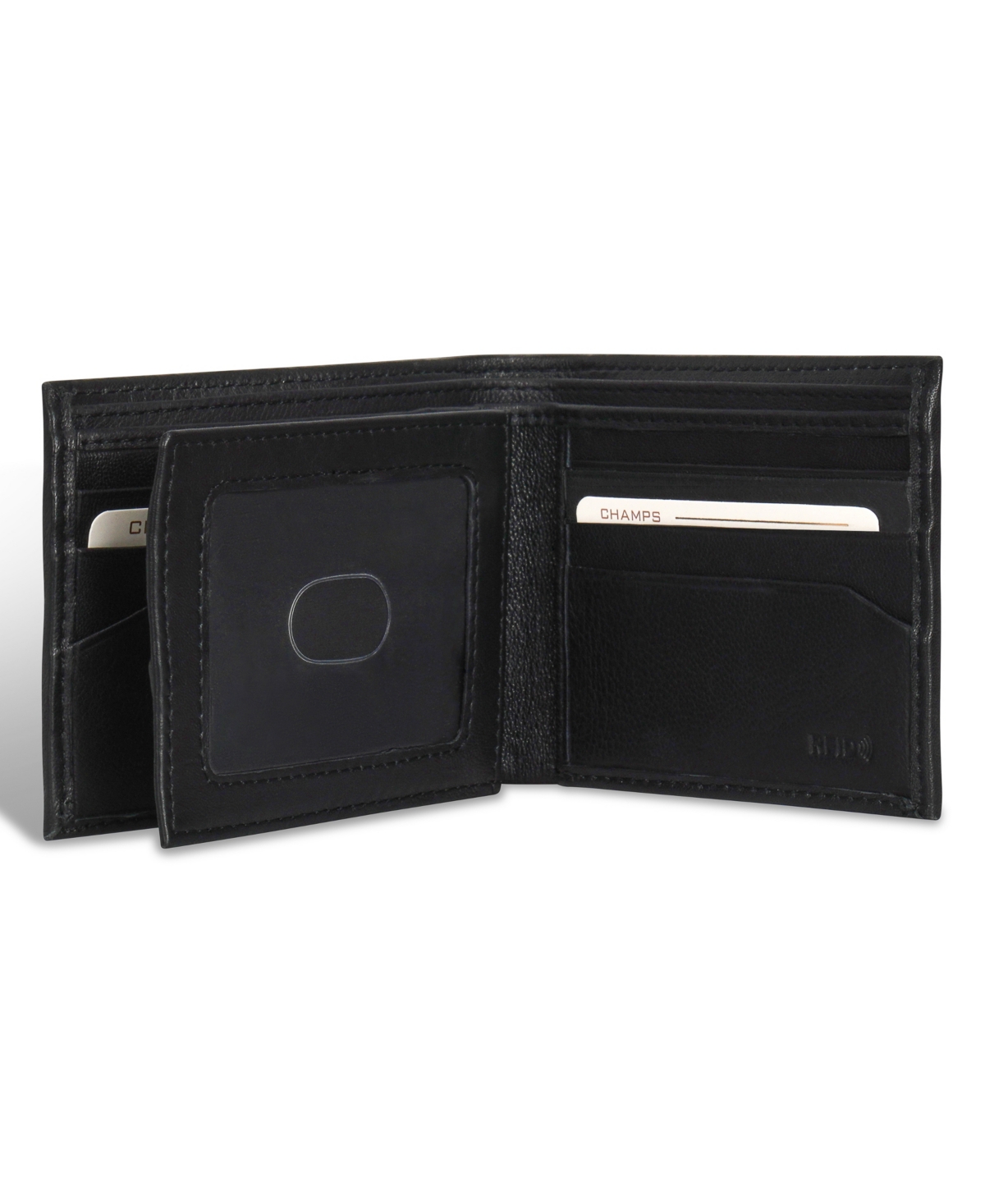 CHAMPS MEN'S CLASSIC COLLECTION LEATHER CENTER-WING WALLET 