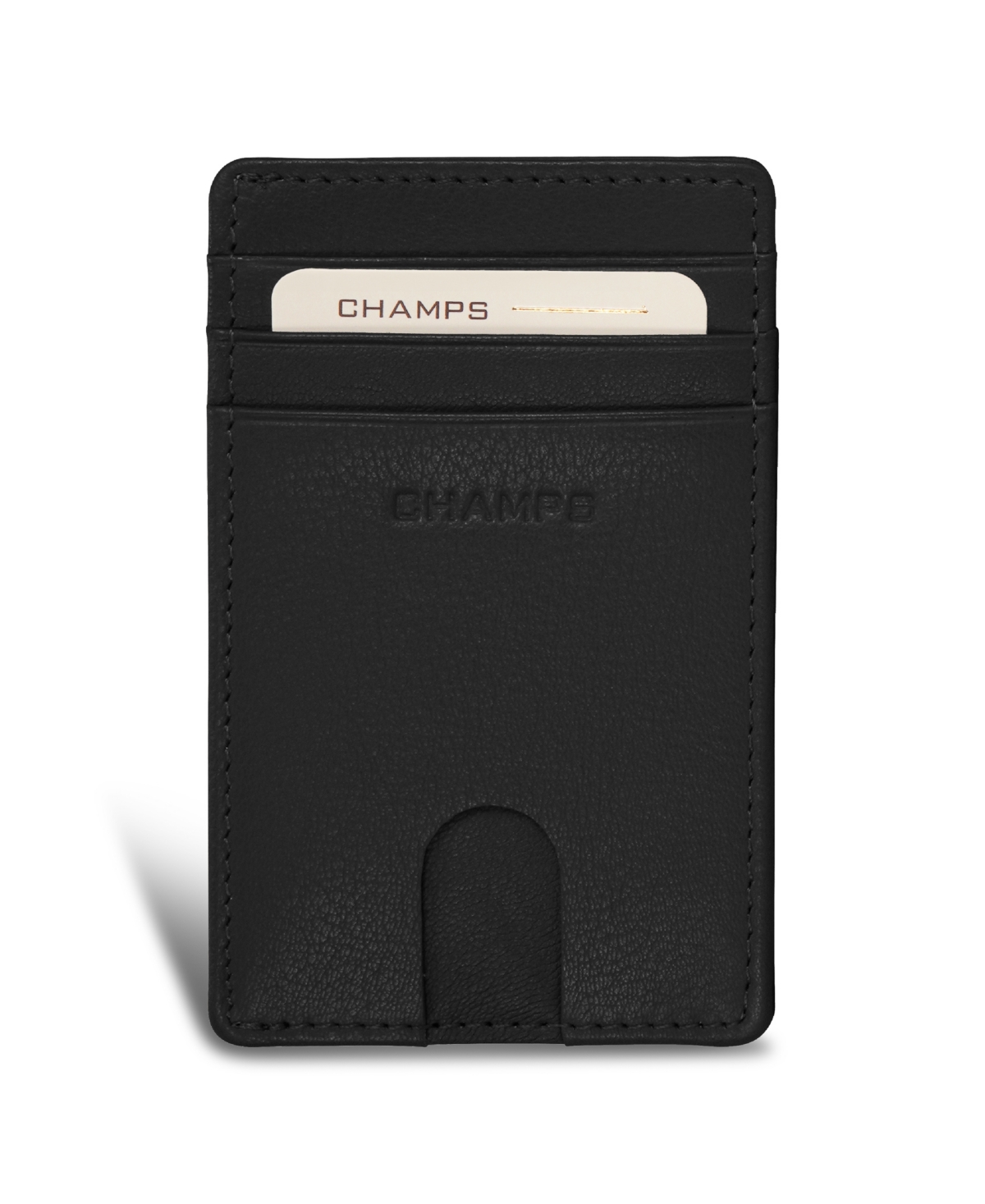 CHAMPS MEN'S ONYX COLLECTION LEATHER ACCESS CARD CASE 