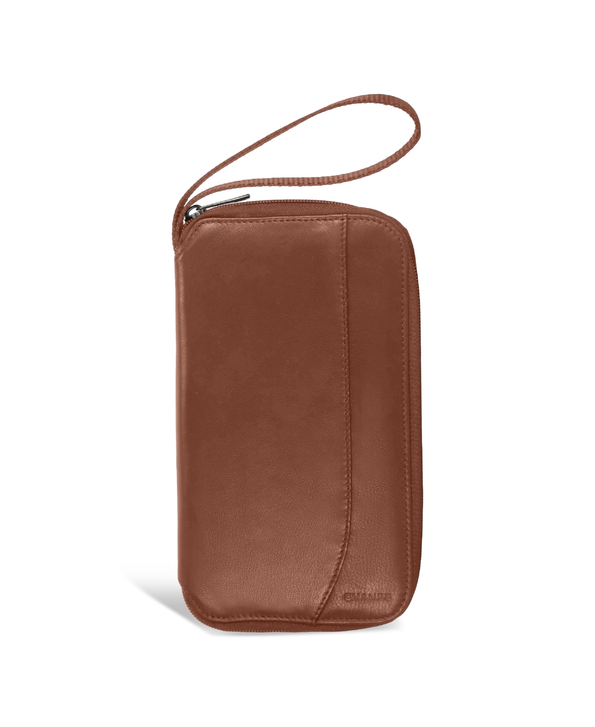 Champs Men's Onyx Collection Leather Multi Passport Case In Brown