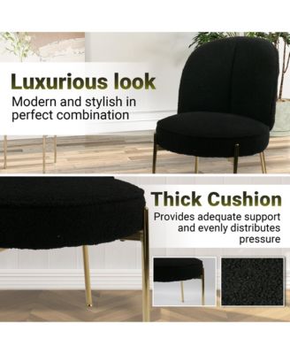 Teddy Set of 2  Fabric Adjustable Foot Nails Upholstered Seating  Dining Chair