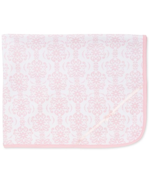 Детские Little Me Baby Girls Damask Scroll Print Cotton Blanket
