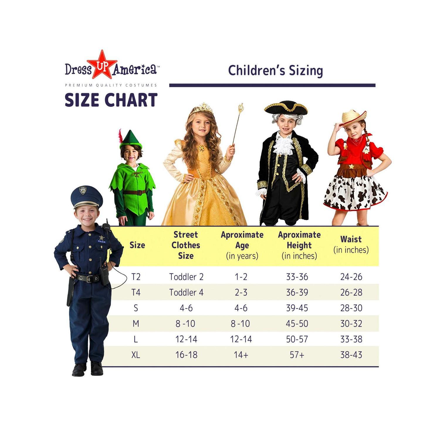 American Cheerleader Dress Costume - Kids Girls