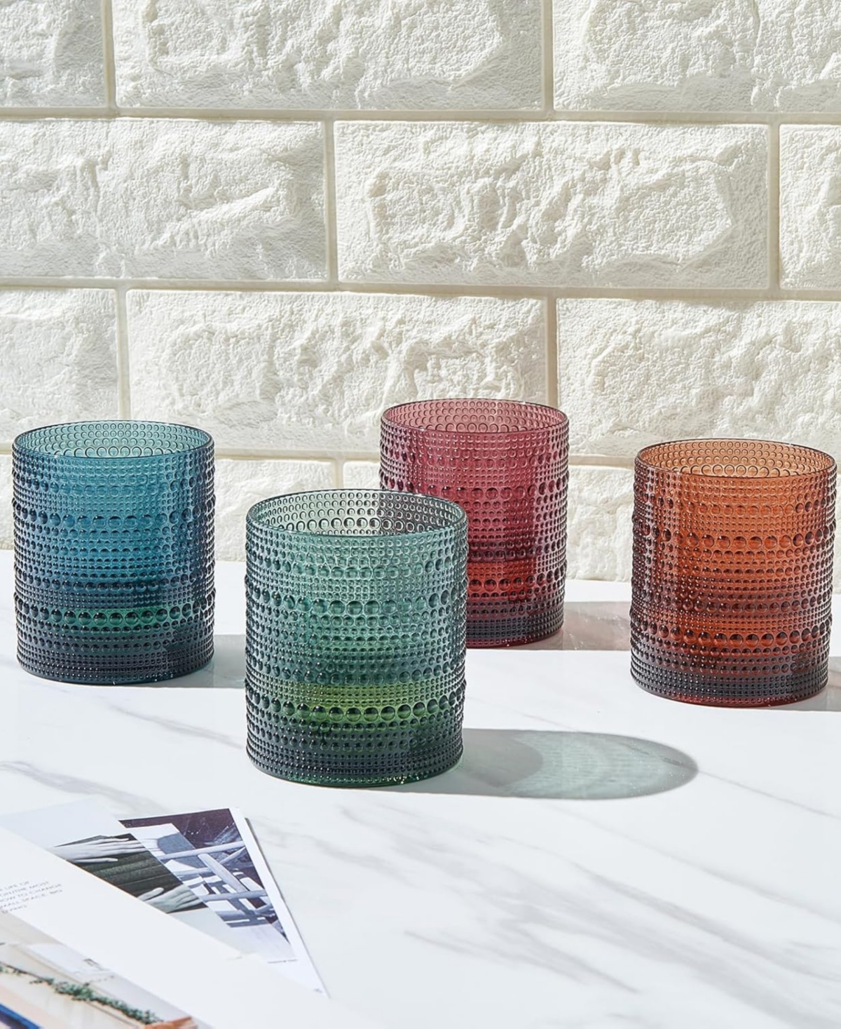 The Wine Savant Classic Drinking Glasses, Set Of 4 In Multicolor