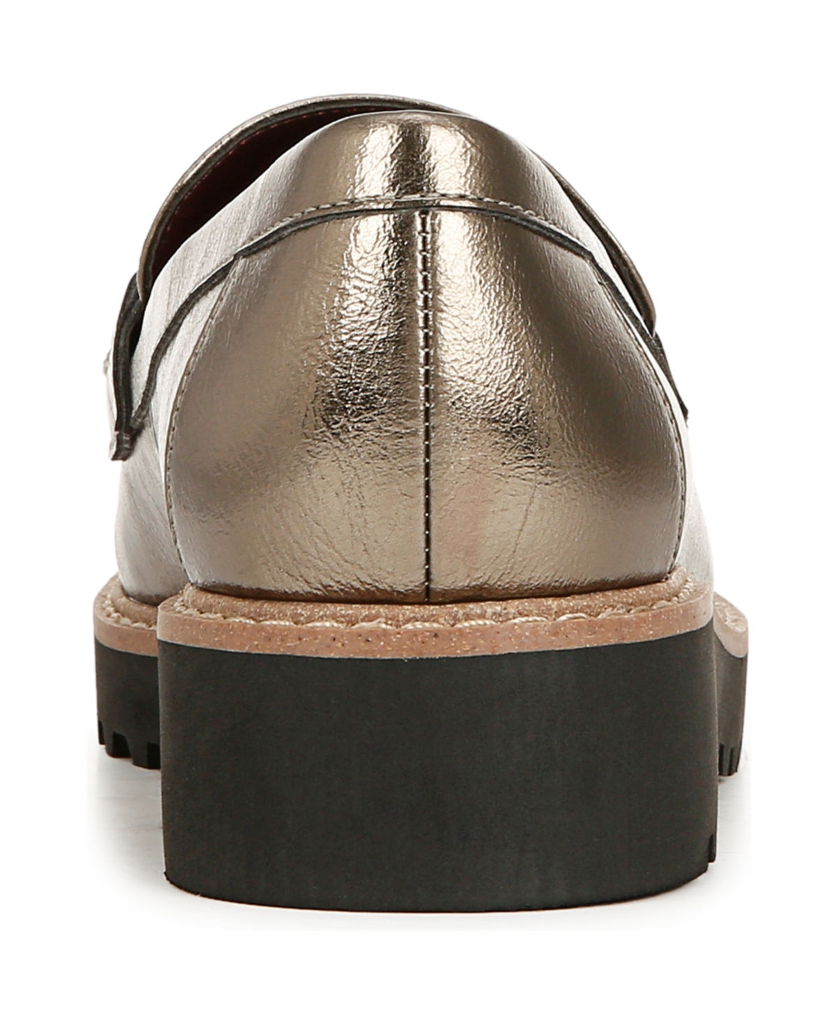 Franco Sarto Colette Bit Loafer In Pewter Metallic Faux Leather