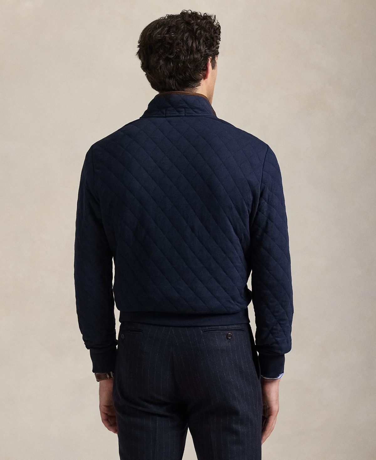 Polo Ralph Lauren Men's Quilted Double-Knit Jersey Pullover