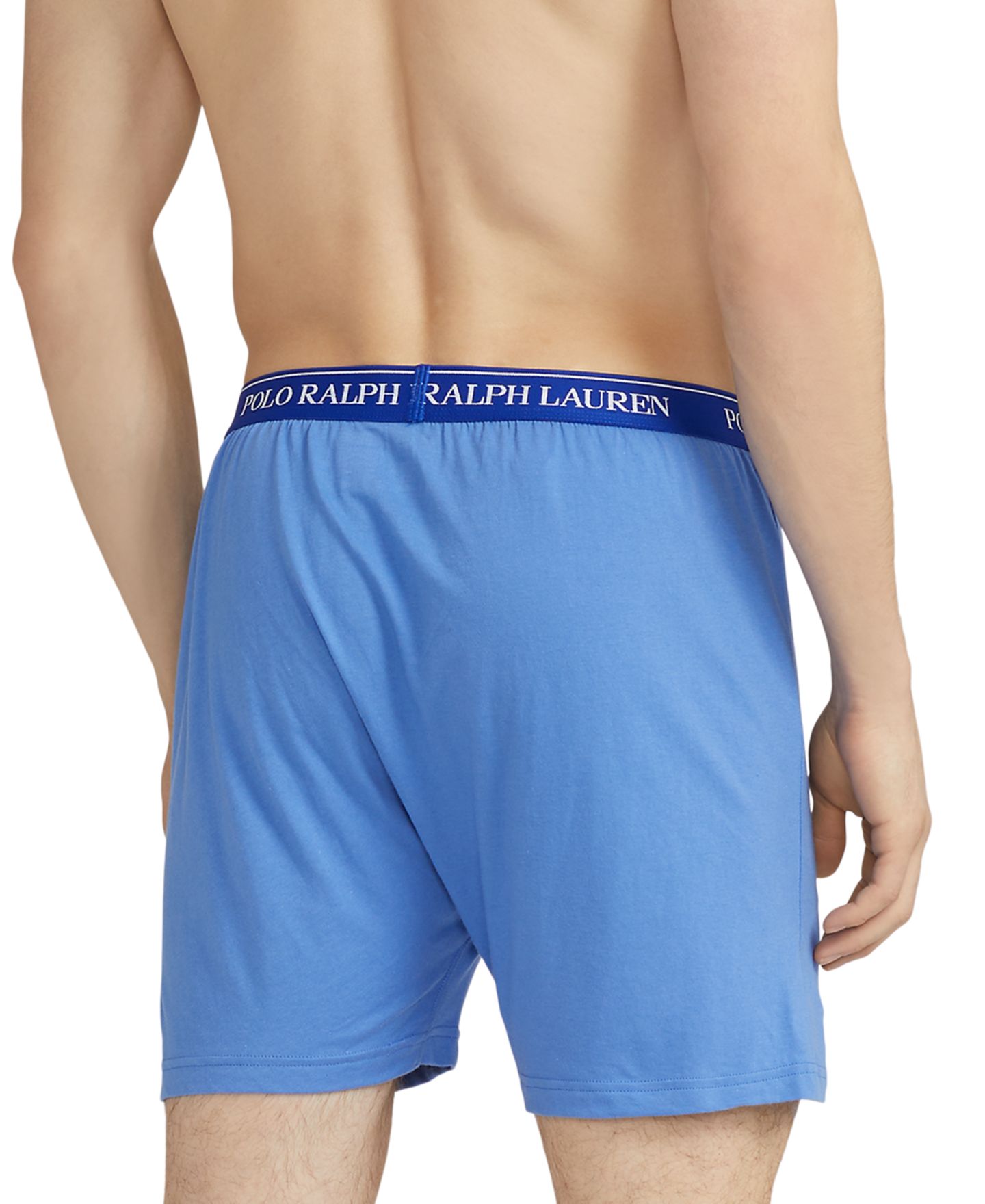 Трусы-боксеры Classic-Fit для мужчин, хлопок, 5 шт. — Polo Ralph Lauren, цвет: Синий — фото 3