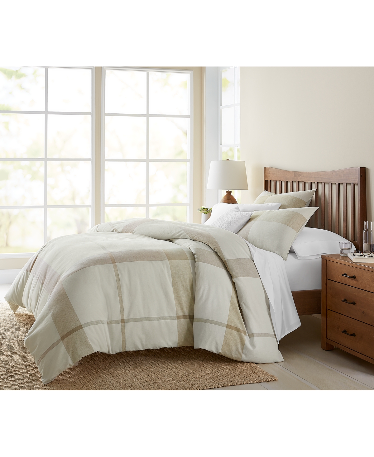 Charter Club Yarn-Dyed Plaid 3-Pc. Comforter Set, Full/Queen, Exclusively at Macy's