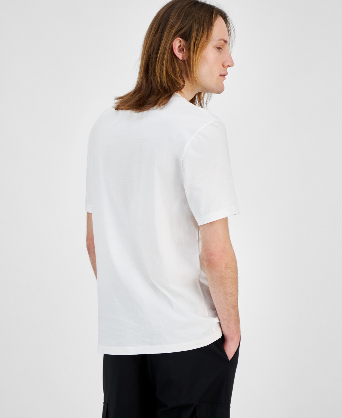 Hugo Boss Men's Short Sleeve Crewneck Chess Graphic T-shirt In White