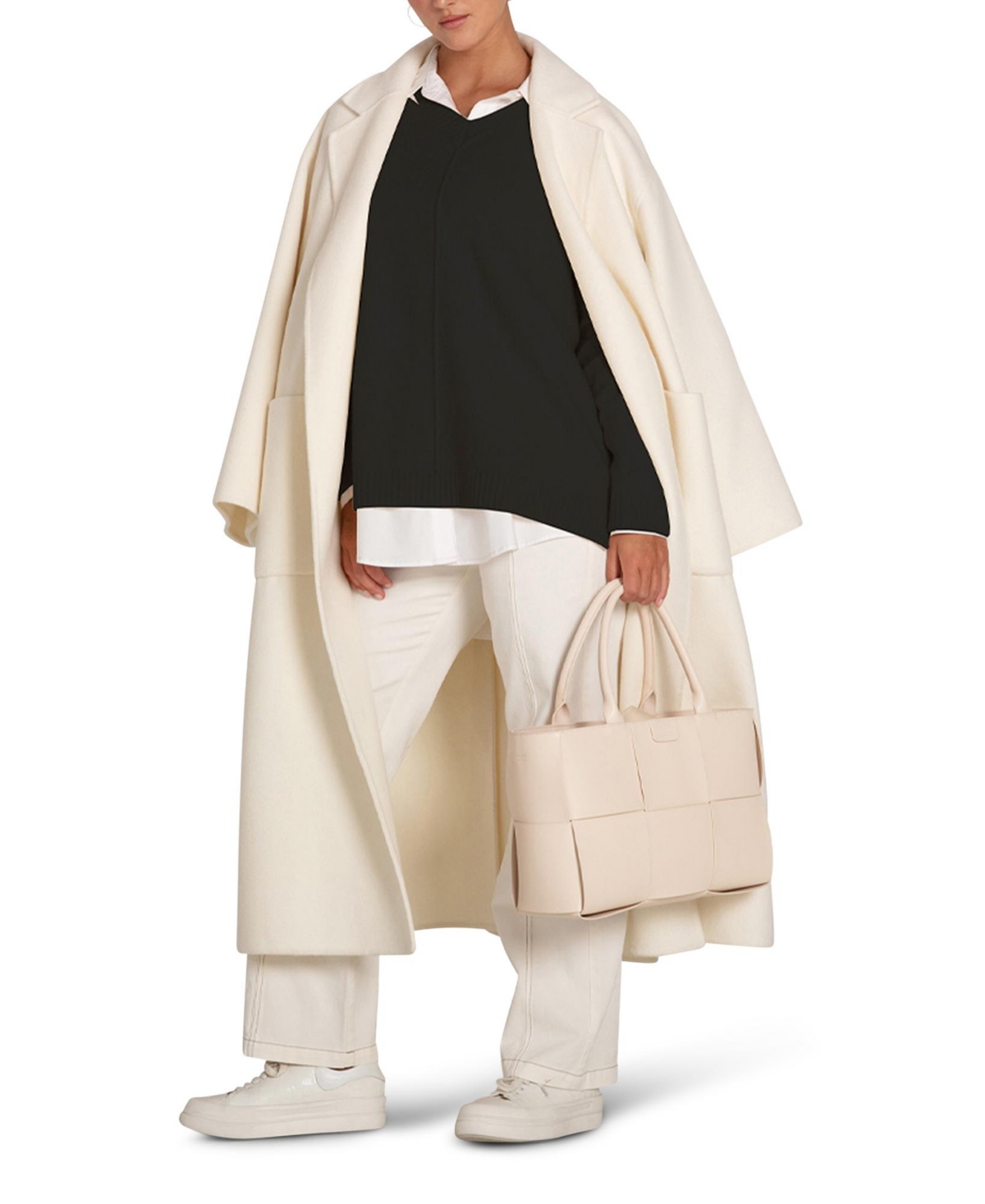 Women's Wonder Of You Cashmere Blend Oversized Jumper - White