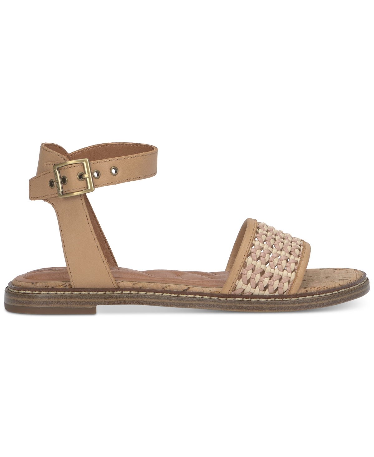 LUCKY BRAND WOMEN'S KIMAYA ANKLE-STRAP FLAT SANDALS 
