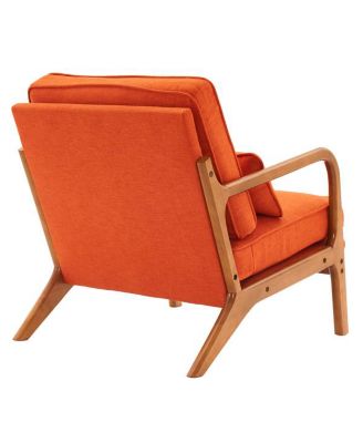 Upholstered Single Lounge Chair, Stylish Indoor Accent Chair for Living Room