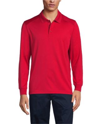 School Uniform Men's Long Sleeve Rapid Dry Polo Shirt