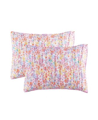 Garden Posies 4-Piece Embellished Soft Microfiber Comforter Set - Full