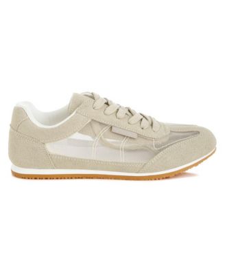 Rag and Co Womens Milon Microfiber and Mesh Sneakers