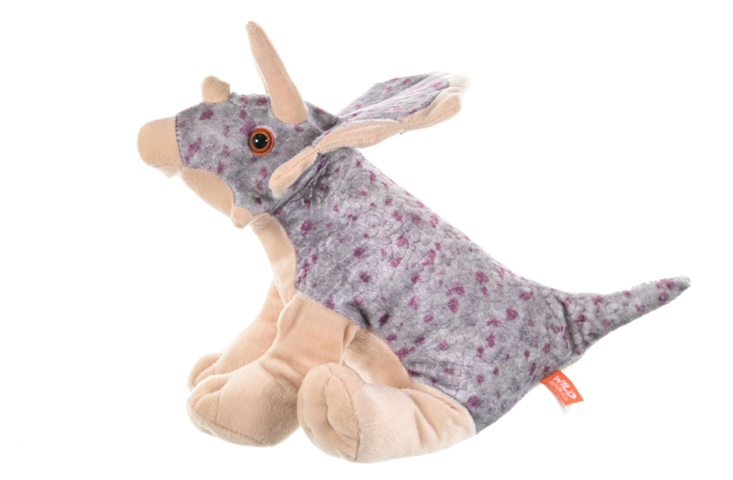 Детская мягкая игрушка Wild Republic Triceratops, Cuddlekins, Stuffed Animal, 12 Inches, Plush Toy, Gift for Kids, Fill is Spun Recycled Water Bottles — фото 2