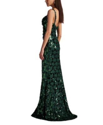 Women's Tinker Sequin Eyelash Fringe Gown