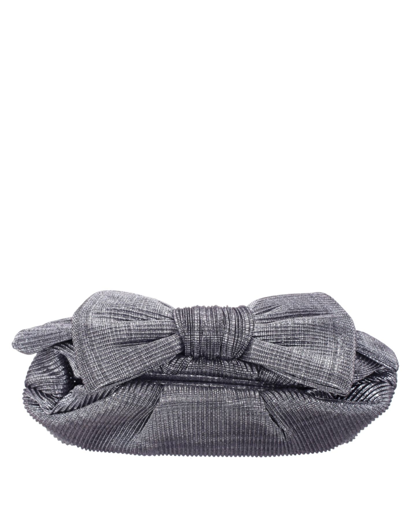 Женский клатч Nina Pleated Metallic Frame Magnetic Clutch, цвет: Графитовый металлик — фото 5