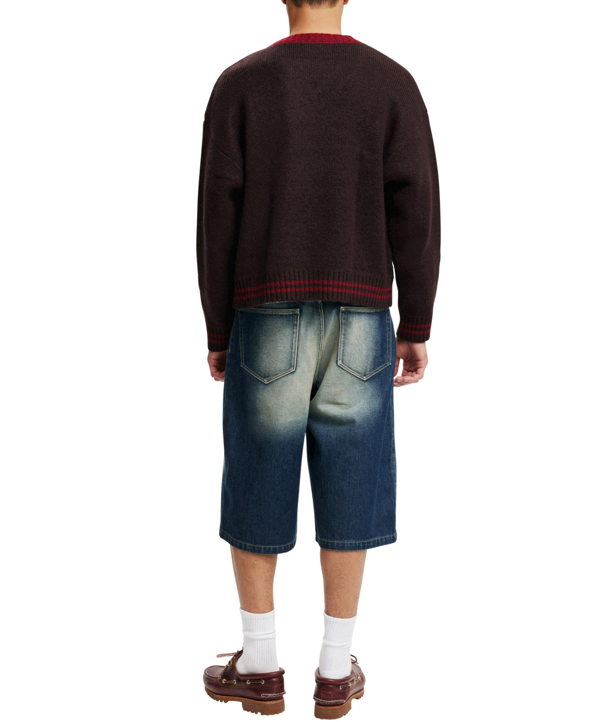 Shop Cotton On Men's Super Baggy Jort Shorts In Sublime Blue