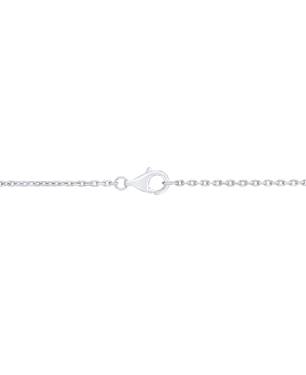 MACY'S DIAMOND BORDER DIAMOND-CUT HEART PENDANT NECKLACE (1/4 CT. T.W.) IN STERLING SILVER 