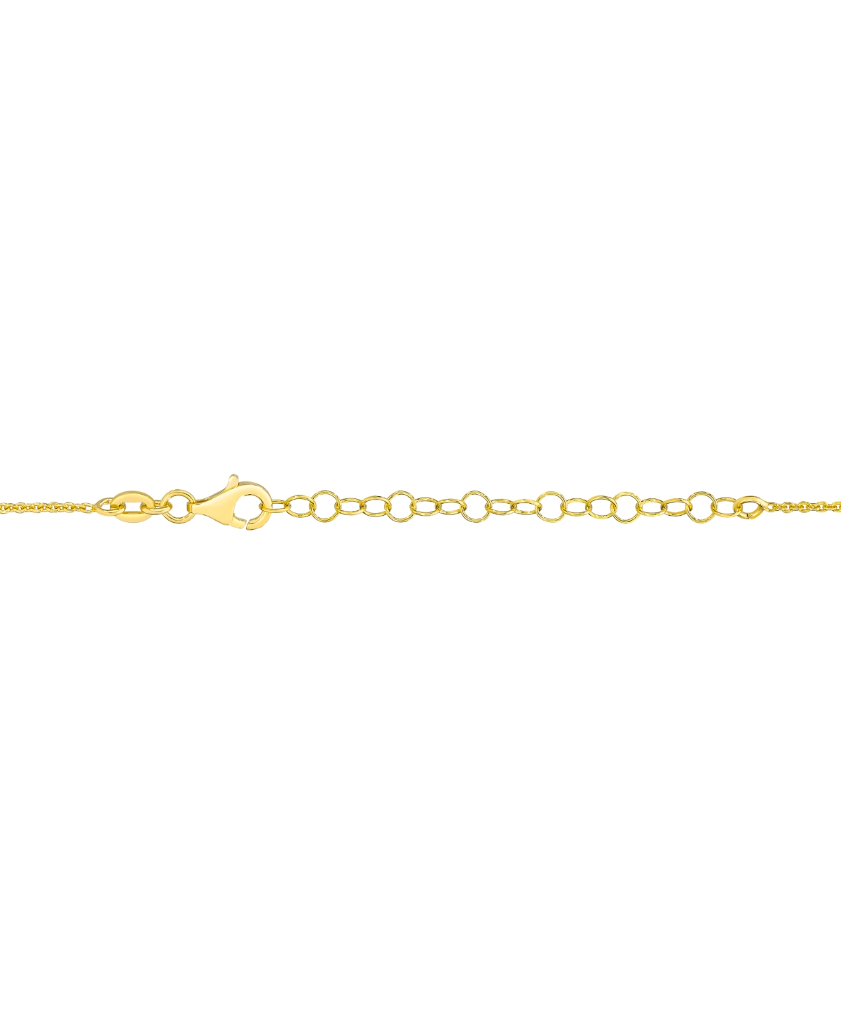 MACY'S DIAMOND GRADUATED OPEN HEART PENDANT NECKLACE (1/3 CT. T.W.) IN 14K GOLD-PLATED STERLING SILVER, 18" 