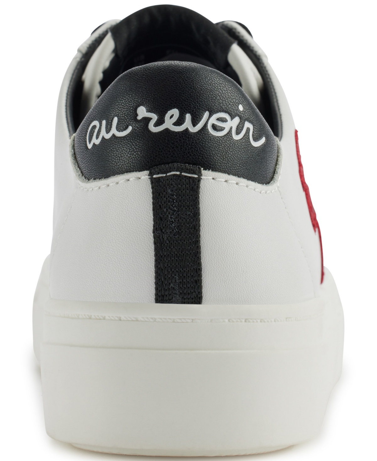 Karl Lagerfeld Women's Cate Sayings Lace Up Sneakers In Bright White,red Plum
