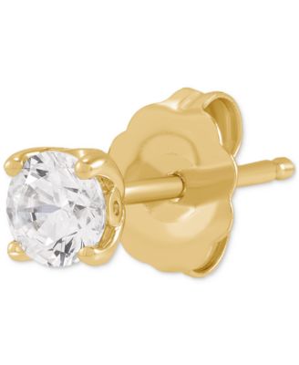 Grown With Love - IGI Certified Lab Grown Diamond Solitaire Stud Earrings (1/4 ct. t.w.) in 14k White Gold (also in 14k Yellow Gold)