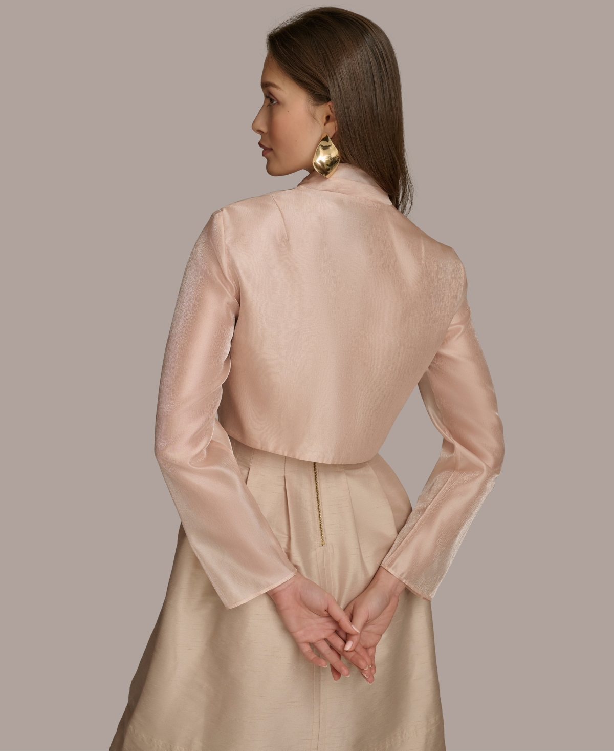 Donna Karan New York Women's Open-Front Long-Sleeve Shrug