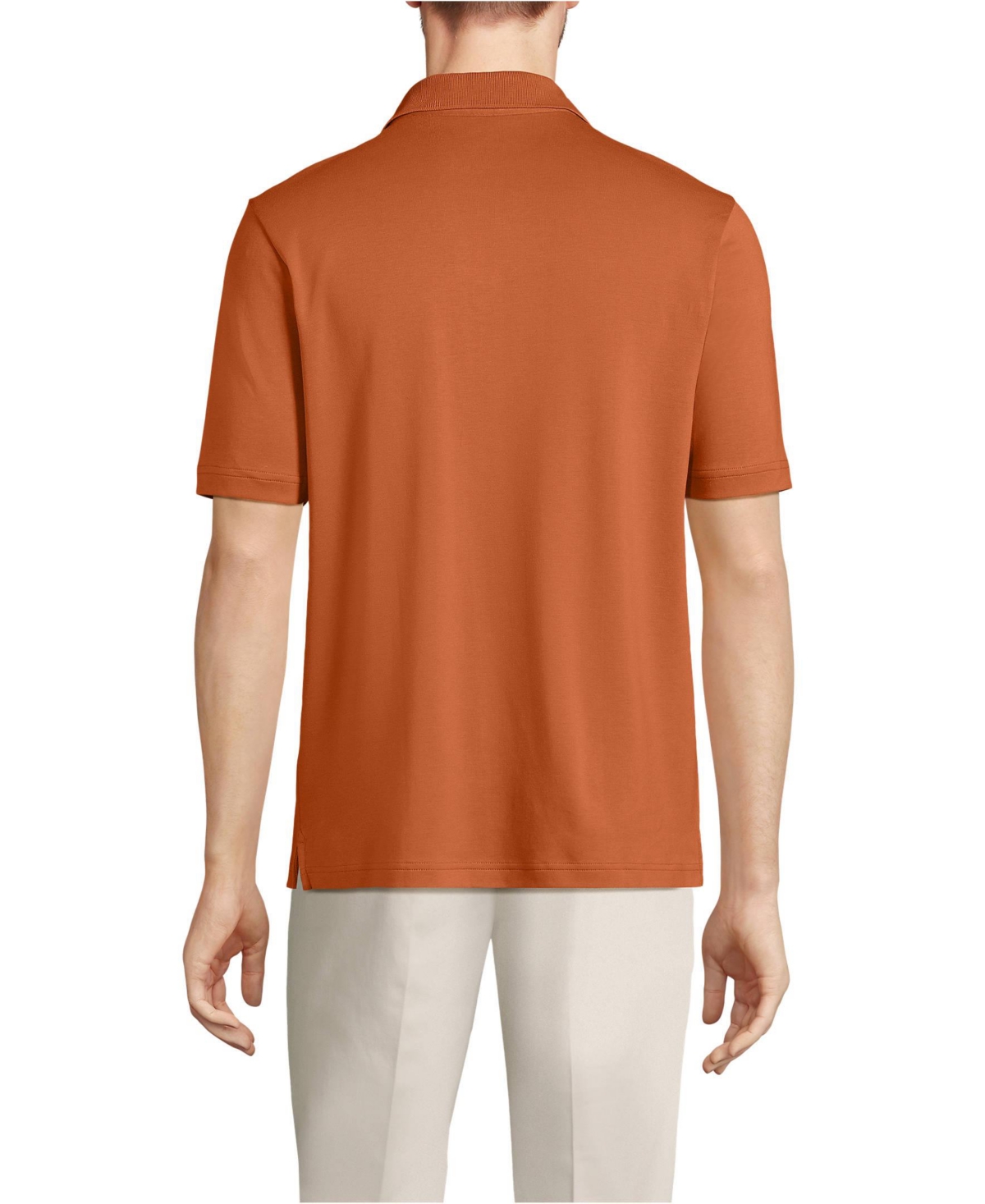 Lands' End Big & Tall Short Sleeve Cotton Supima Polo Shirt with Pocket