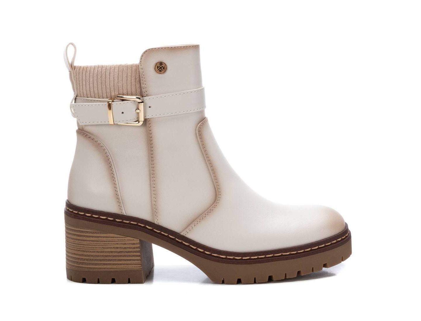 Женские ботинки XTI Casual Booties, цвет: Бежевый — фото 3