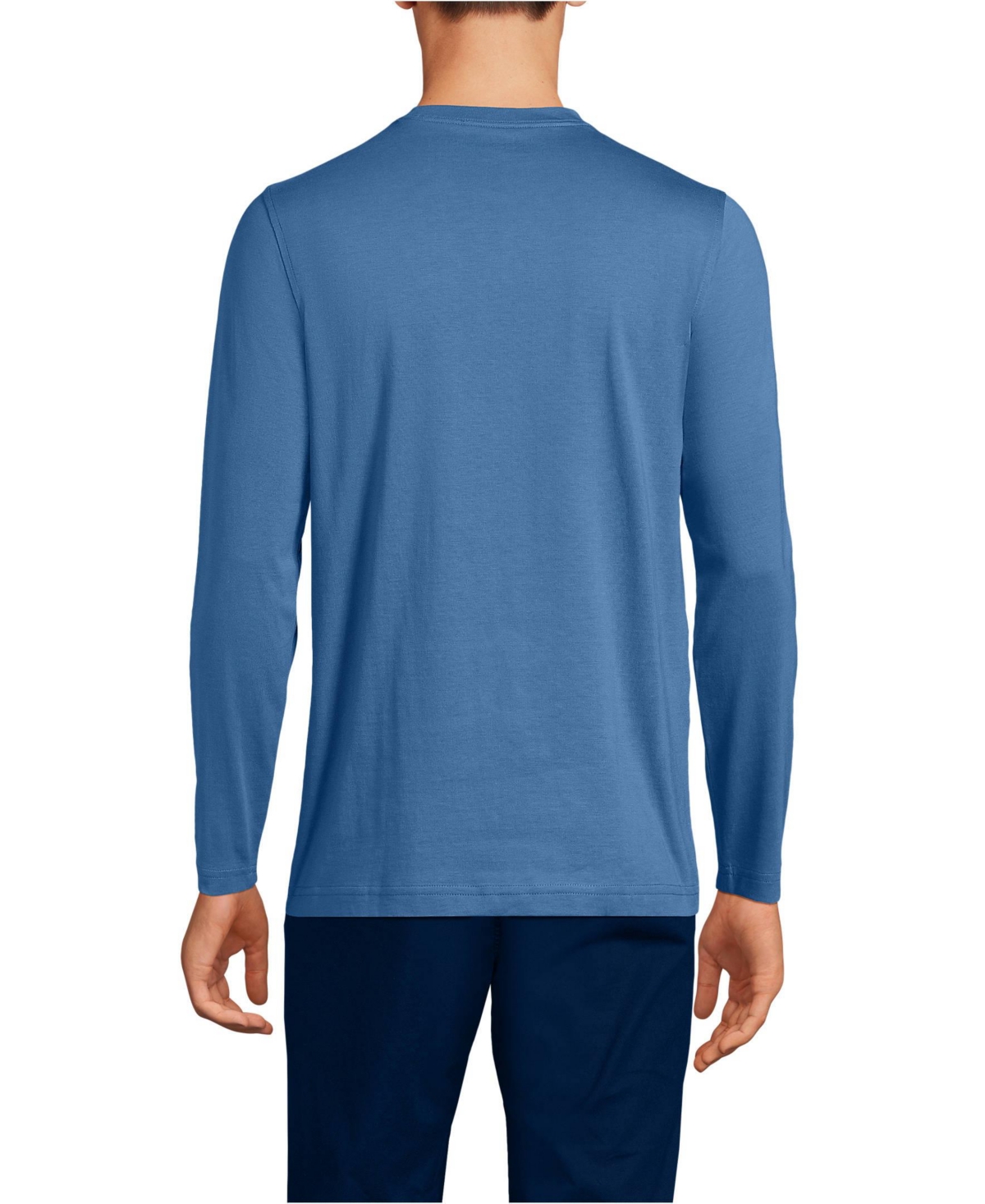 Lands' End Big & Tall Sleeve Cotton Supima Tee