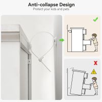 Dresser For Bedroom With 6 Drawers, Wood Drawer Dresser Chest Of Drawers For Closet, Living Room, Hallway, Nursery, Kids Bedroom(White and Brown)