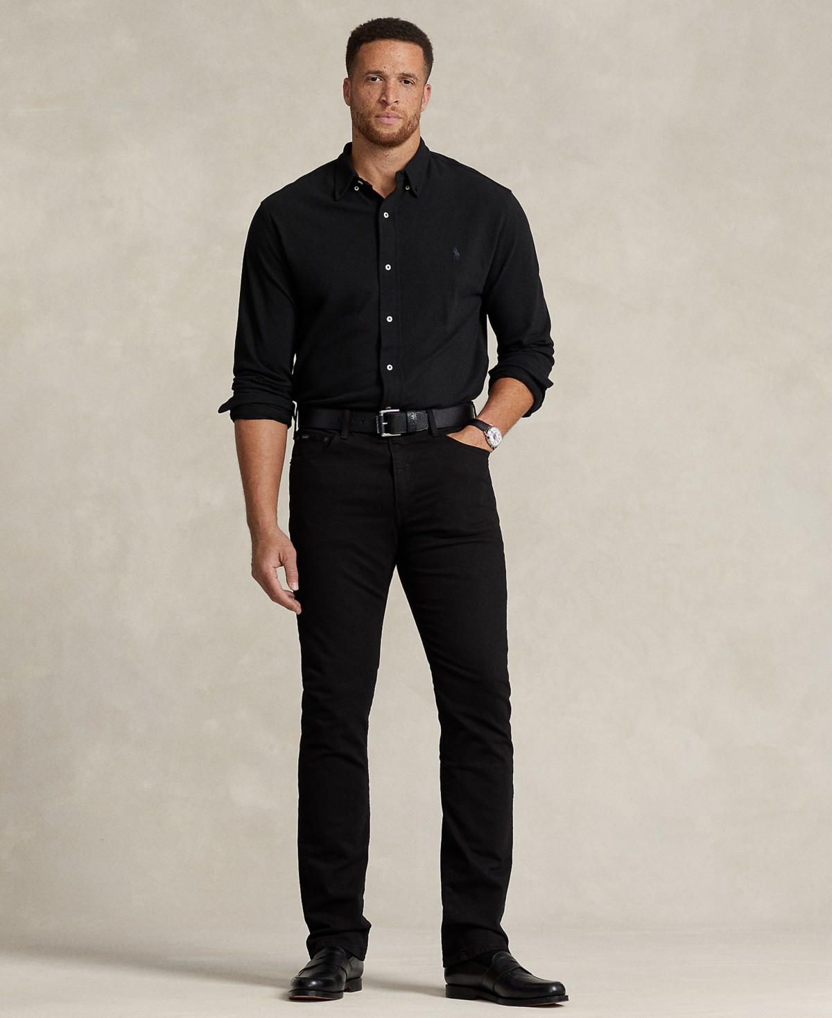 Мужские джинсы Polo Ralph Lauren Men's Big & Tall Hampton Relaxed Straight Jeans — фото 1