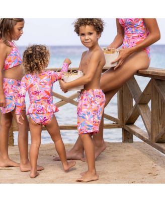 Big Boys Blooming Sunset Sustainable Swim Short