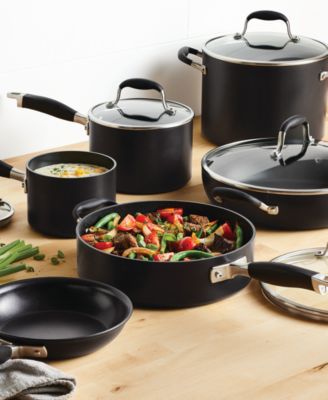 Advanced Home Hard-Anodized Nonstick Cookware Set, 11 Piece