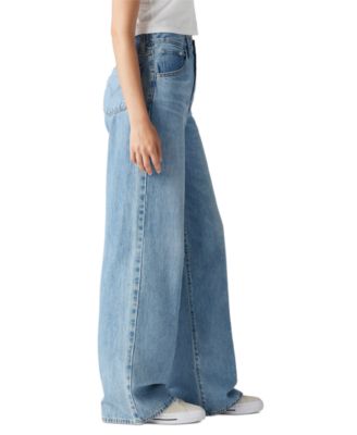 Women's Cinch-Waist Lightweight Baggy Jeans
