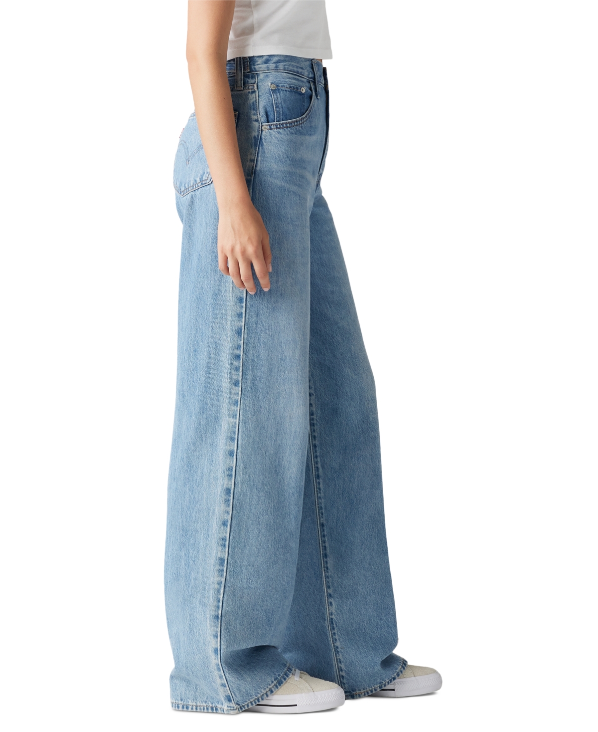 Levi's Ribcage Bells High Rise Flare Jeans In Invested Indigo