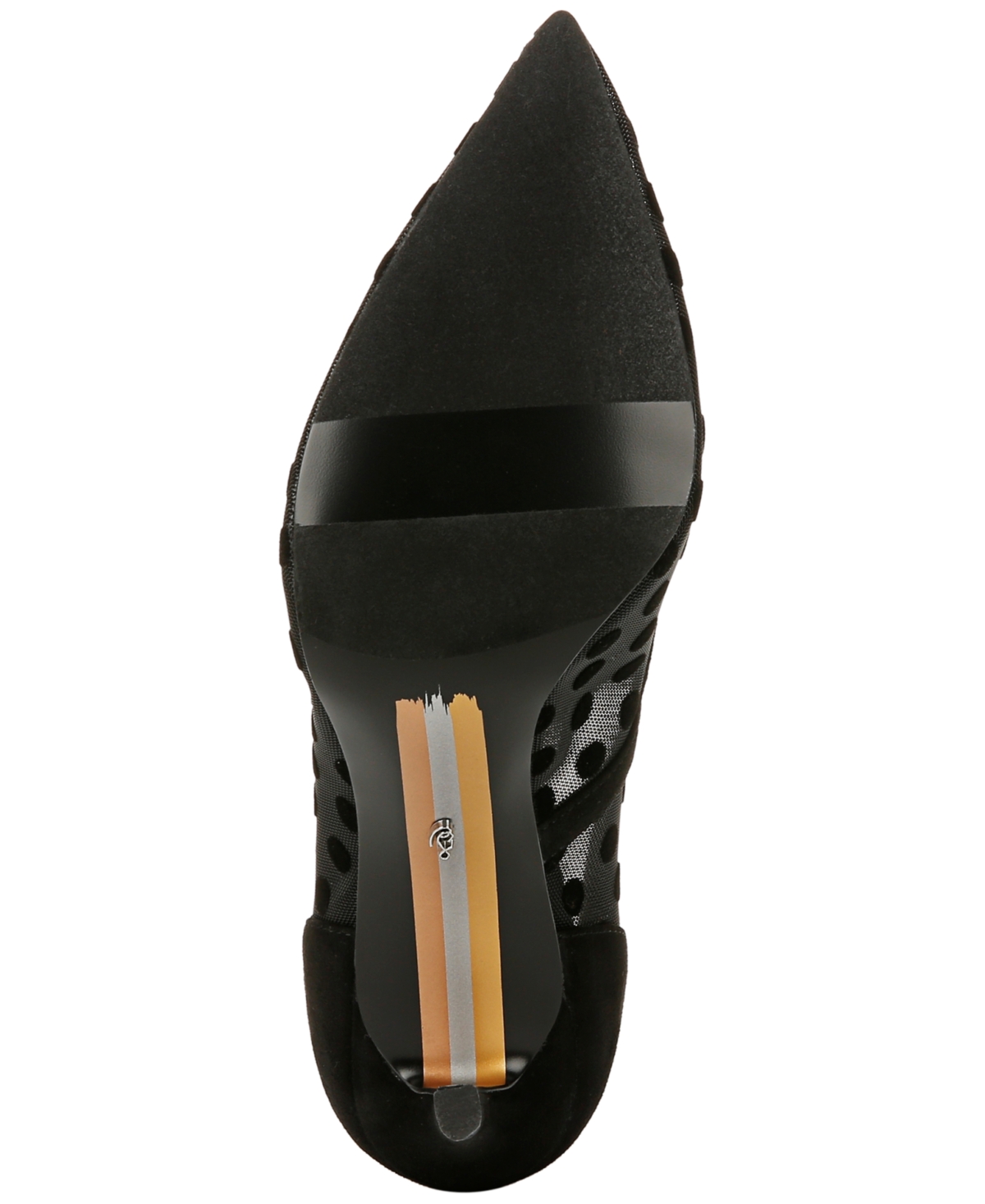 Sam Edelman Hazel Polka Dot Mesh Pump Black Polka Dot Mesh In Black Rhinestone Mesh