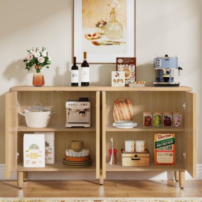 Buffet Cabinet Sideboard with Storage, White