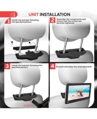 10.5'' Car Headrest DVD Player, HDMI, USB, SD, FM Transmitter