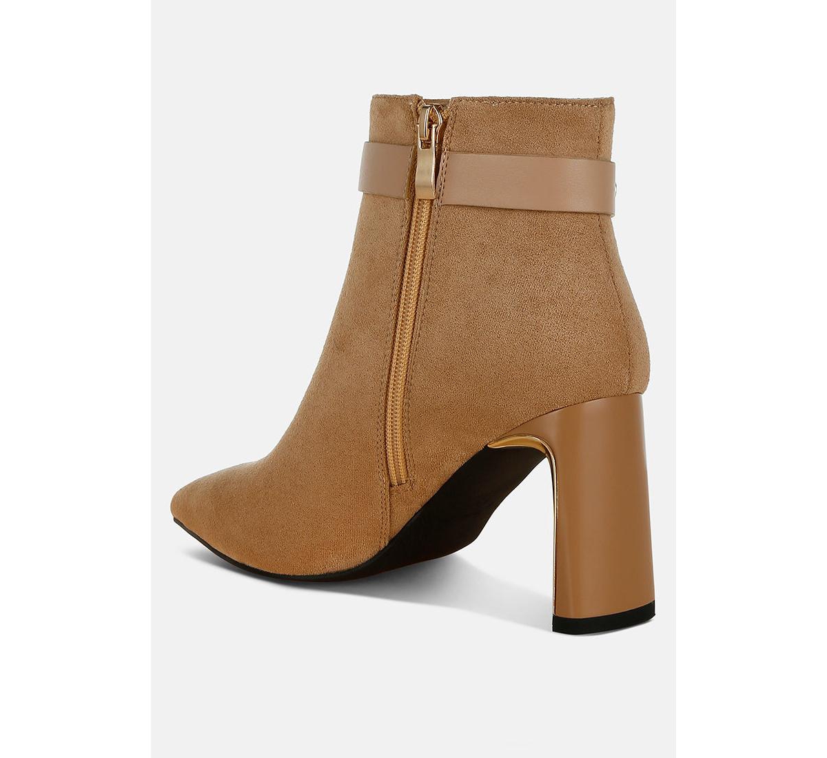 Antares Chain Belt Detail Ankle Boots