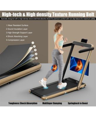 2.25HP 2-in-1 Folding Treadmill – APP, Speaker & Remote