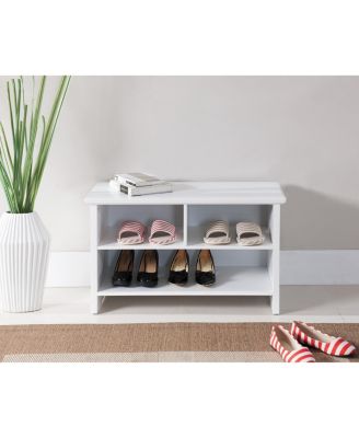 Worthington 2-Shelf Shoe Bench