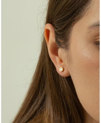 Sterling Silver 18k Gold Plated Margot Stud Earrings Holiday Gift Idea